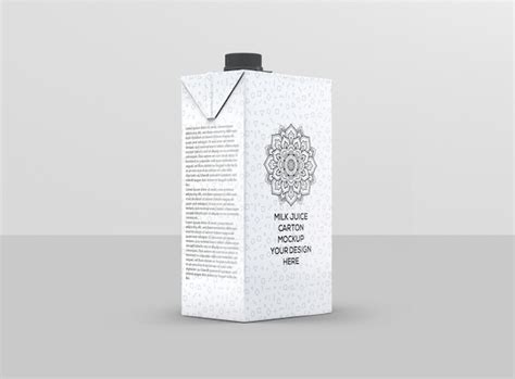 Premium Psd Juice Carton Mockup