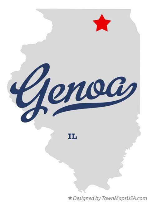 Map Of Genoa Il Illinois