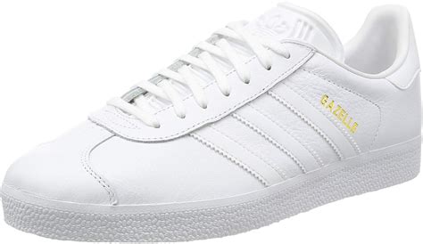 Adidas Unisex Erwachsene Gazelle Low Top Wei Ftwr White Gold Met