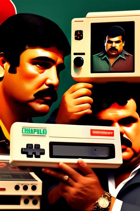 Lexica El Chapo And Pablo Escobar Playing Nintendo Entertainment System