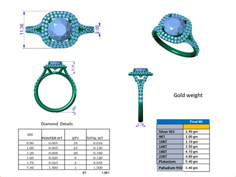 Best Quality 3D Jewelry Cad Design Services