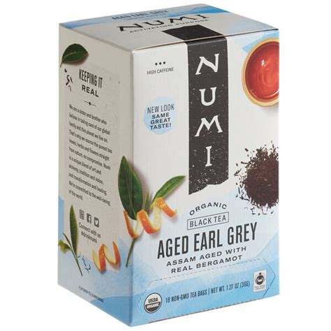 Numi Organic Aged Earl Grey Tea Bags Box