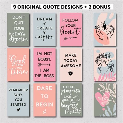 Positive Affirmations Cards Vision Board Positive Quotes Etsy