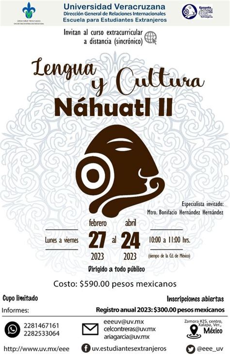 Curso Lengua Y Cultura N Huatl Ii Escuela Para Estudiantes