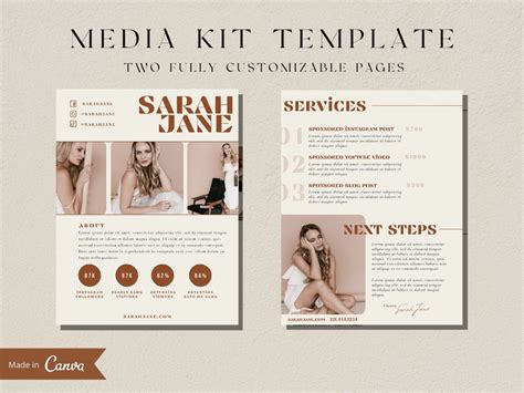 Press Kit Template Artofit