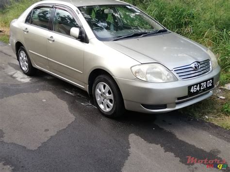 2002 Toyota Corolla Nze For Sale Port Louis Mauritius