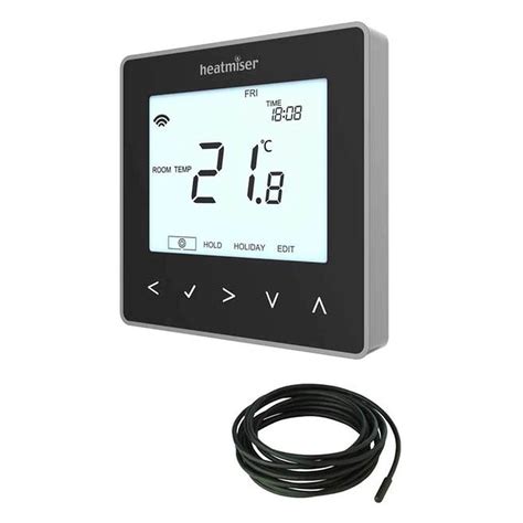 Heatmiser Neostat E V2 Electric Floor Heating Thermostat Sapphire Black