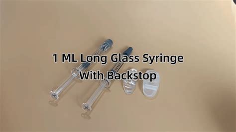 Cosmetic Prefilled Borosilicate Glass Syringes 1ml Long Custom