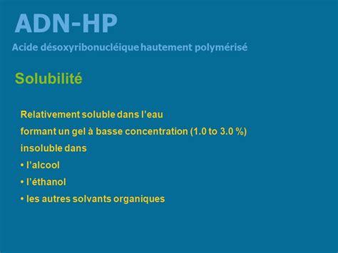 Acide D Soxyribonucl Ique Hautement Polym Ris Ppt Video Online