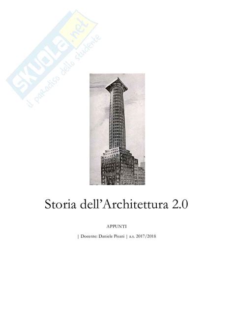 Appunti Di Storia Dell Architettura