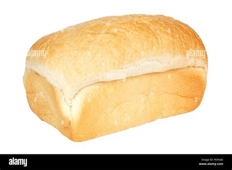 Loaf Of White Bread Isolated On A White Background Stock Photo Alamy