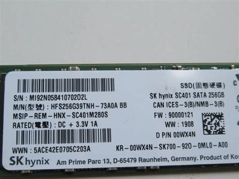 Yahooオークション 1円 ～スタート Sk Hynix Ssd Sc401 M2 2280 S