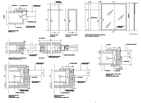 Door Details Cad Drawing