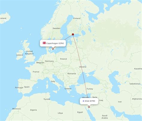 All Flight Routes From Eilat To Copenhagen Etm To Cph Flight Routes