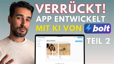 Web App Entwickeln Mit KI Bolt New Deutsch Tutorial Teil 2 YouTube