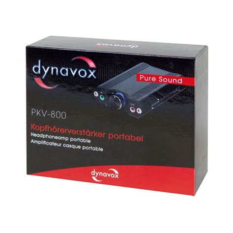 DYNAVOX PKV 800 Portable Headphone Amplifier 900mW 16 Ohm Audiophonics