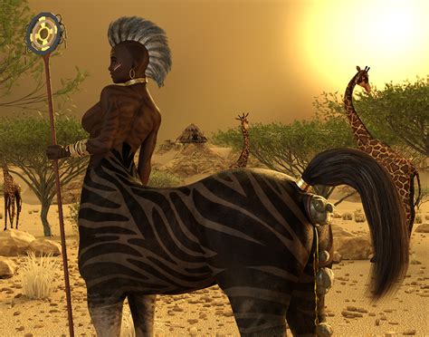 Rule 34 3d African African Female Centaur Centauress Dark Skinned Female Dark Skin Female