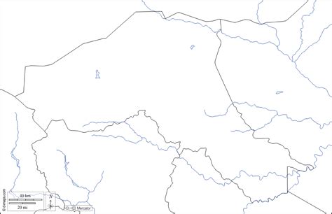 Sahel Mapa Livre Mapa Em Branco Livre Mapa Livre Do Esbo O Mapa