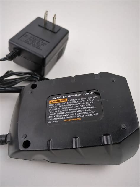 Drill Master 18v Nicd Battery Charger With Power Adapter Ebay