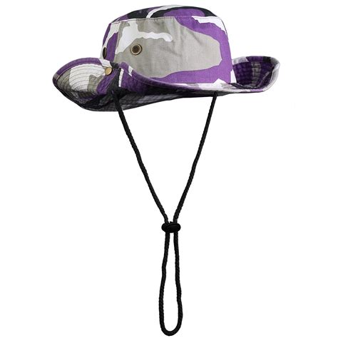 Wide Brim Boonie Hat - Purple Camouflage – Falari