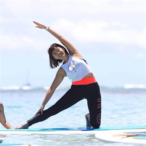 田中律子さんのインスタグラム写真 田中律子instagram「yoga Fest Hawaii2019🌞 サップヨガレッスンは