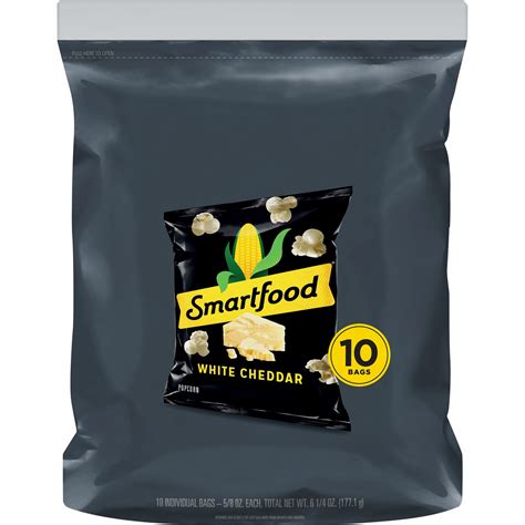 Smartfood White Cheddar Popcorn 0 625 Oz Bags 10 Count