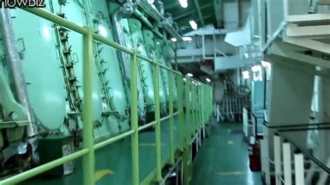 Tour Of A Container Ship Engine Room Youtube