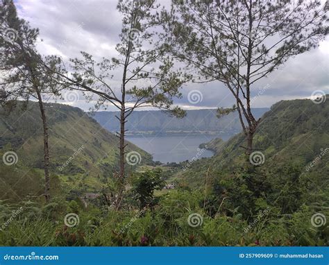 This is One of the Photo Spots of Lake Toba at the Caldera Resort. Toba. Indonesia Stock Image ...