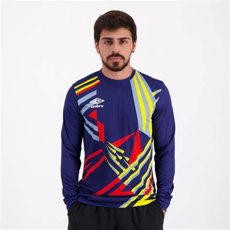 Camisa Umbro Twr Manchester Manga Longa Marinho Futfanatics