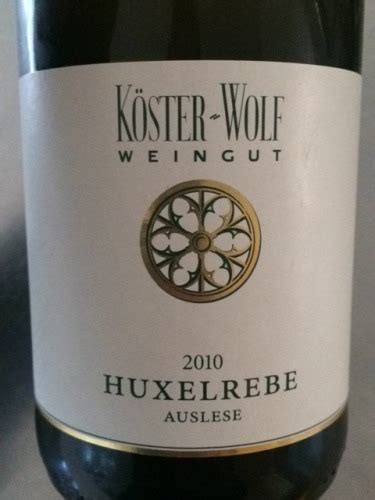 Köster Wolf Huxelrebe Auslese Vivino Australia