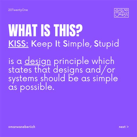 How Did You Find This Principle Kiss Keep It Simple Stupid Design