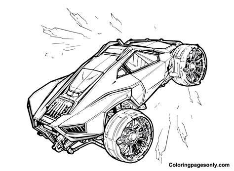 Rocket League para imprimir páginas para colorear Rocket League