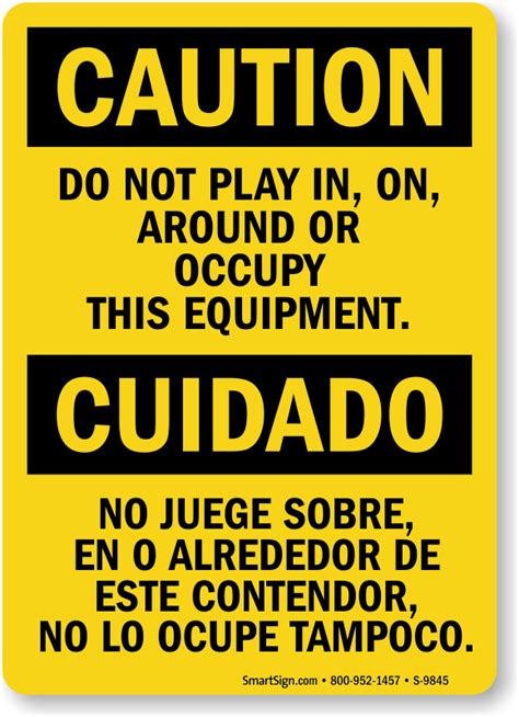 Compactor Safety Signs Compactor Starts Automatically Signs