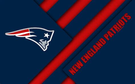 Logo de los patriotas de nueva inglaterra nfl abstracción azul rojo