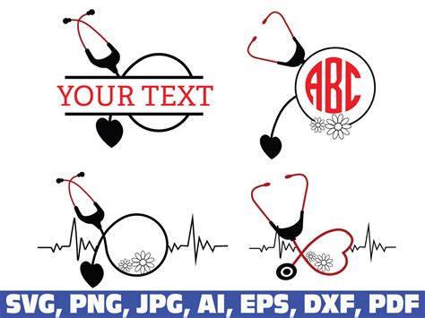 Nurse Svg Nursing Svg Nurse Monogram Svg Nurse Name Frame - Etsy