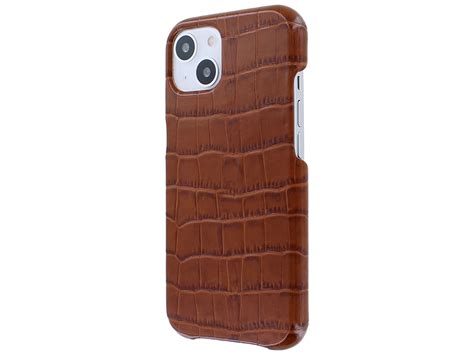 Graffi Croco Case Cognac Leer Iphone Hoes