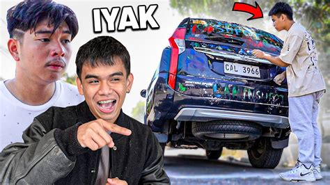 Sirain Ang Bagong Kotse Ni Lamin Revenge Prank Youtube