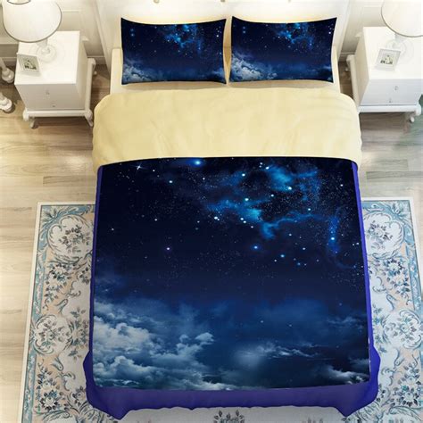 Comforter Bedding Sets 3d Reactive Printing Beds Bed Sheet Set Duvet