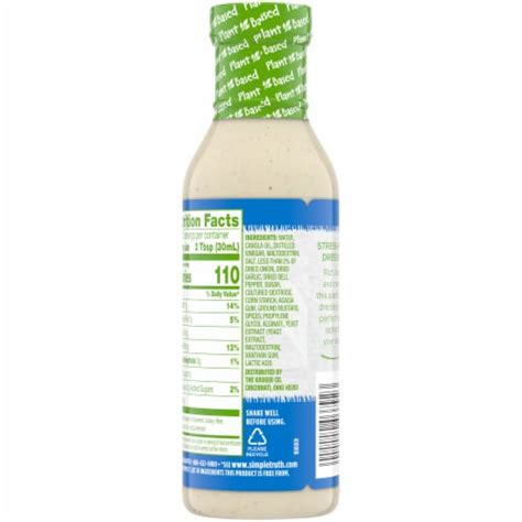 Simple Truth™ Plant Based Ranch Dressing 12 Fl Oz Qfc