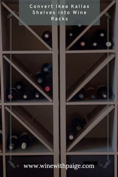 Convert Ikea Kallax Shelves Into Wine Racks