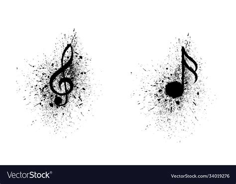 Musical notes banner Royalty Free Vector Image