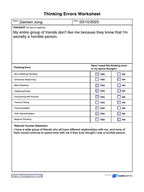 640e7a10f4f52cdaa680136b Thinking Error Worksheet Pdf