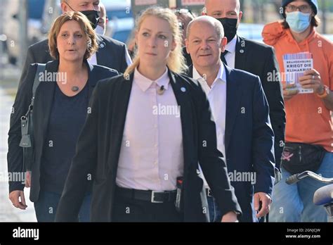 Potsdam Germany 26th Sep 2021 SPD Chancellor Candidate Olaf Scholz