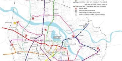 Hanoi metro map - Map of hanoi metro (Vietnam)