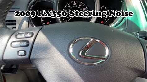 Lexus Rx Noise In Steering Wheel Struts Youtube