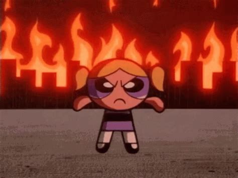 Angrybubbles Fire GIF - Angrybubbles Bubbles Fire - Discover & Share GIFs | Powerpuff girls ...