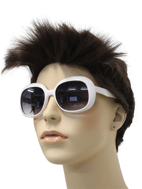 Vintage 60s Glasses 60s Style Mod White Sunglasses Womens White Plastic High Fashion Over