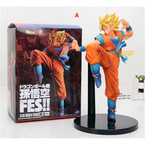 Dragon Ball Z Super Fes Son Goku Fes Super Saiyan God Goku Figures 24cm