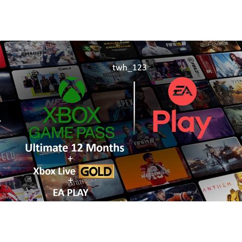 Xbox Game Pass Ultimate 12 Months LIVE GOLD+EA PLAY+GAME PASS (XBOX ONE ...