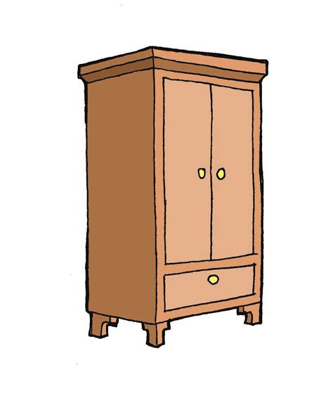 Wooden Cabinet With Two Doors And Three Drawers Bedroom Furniture